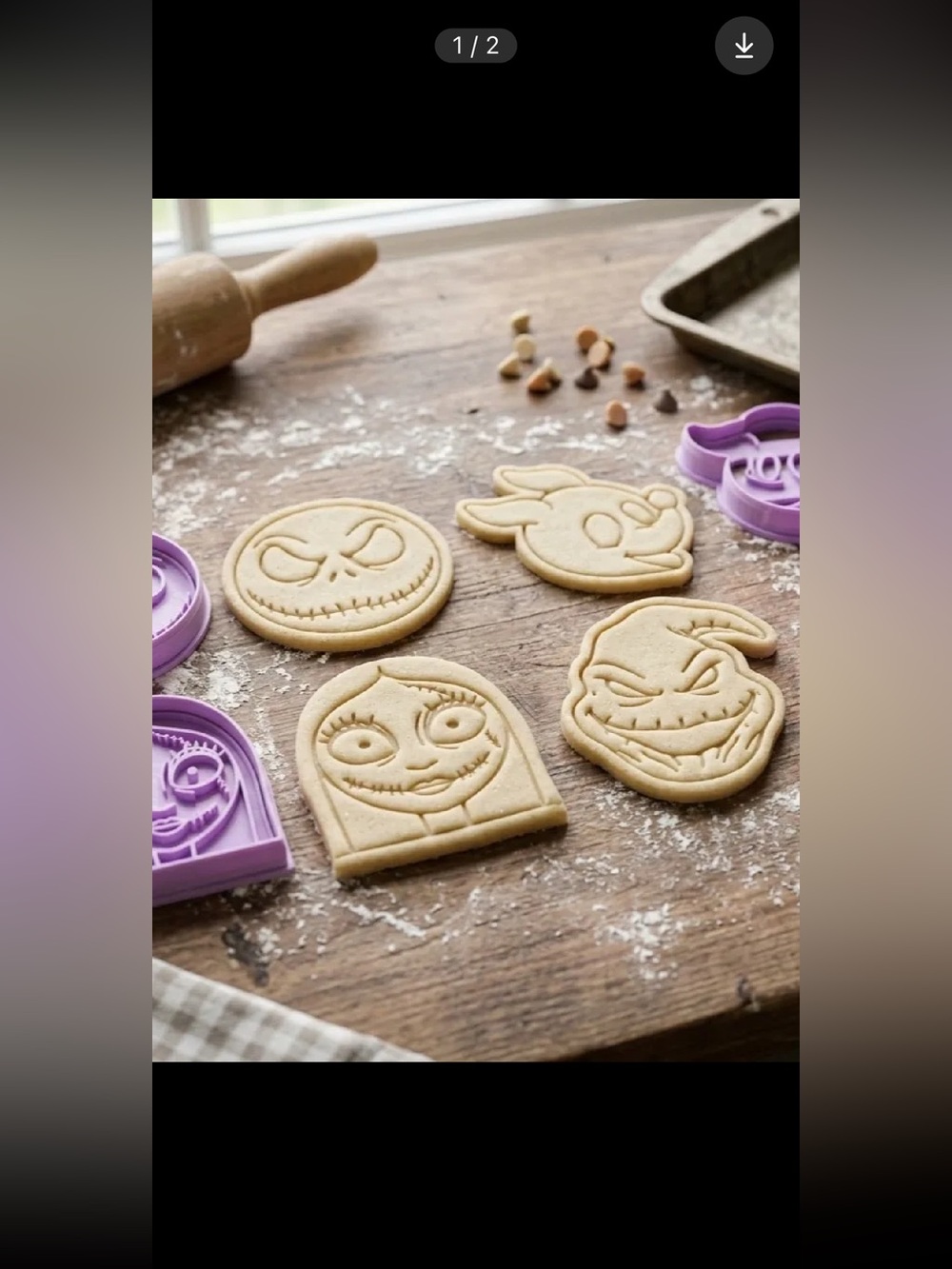 The Nightmare Before Christmas cookie cutter set